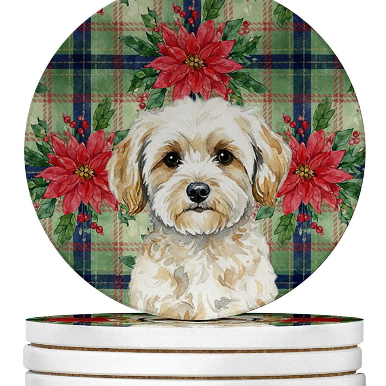 Edge Collections - Multicolor - Coastal Tropical Car Coasters for Cup Holders